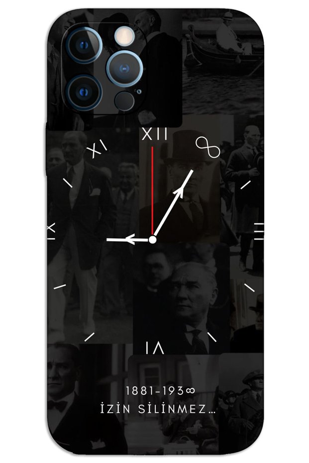 iPhone 12 Pro Case Hd Pattern Printed Back Cover - Ataturk 9-15