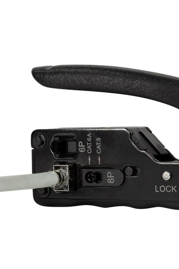 Clește de sertizare WZ0025 pentru RJ45 Cat.5e/Cat.6/Cat.6A/Cat.7, RJ11/RJ12, Negru - 5