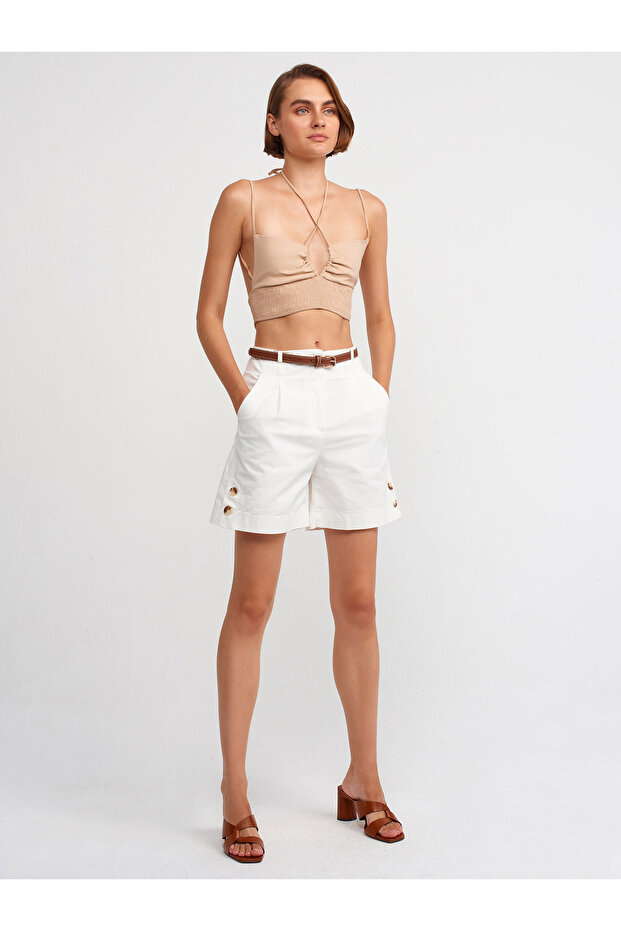 71162 Kemerli Şort - 1
