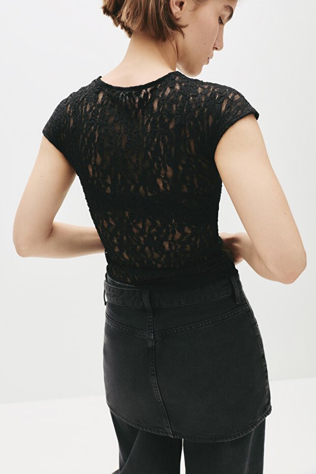 Dantel Dikişli Top - 4