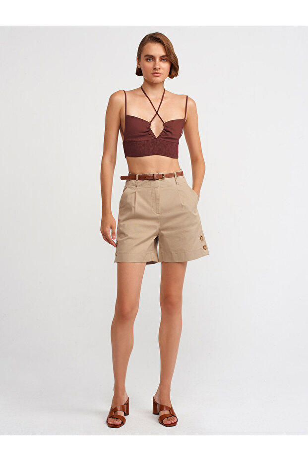 71162 Kemerli Şort - 1