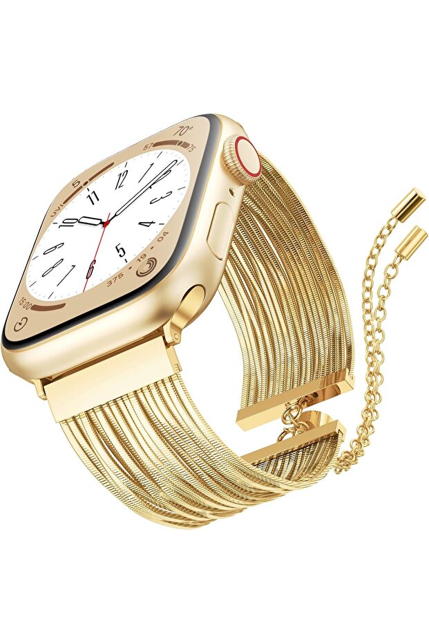 Apple Watch 38mm 40mm 41mm 42mm | Stainless Steel Tassel Band | Gold