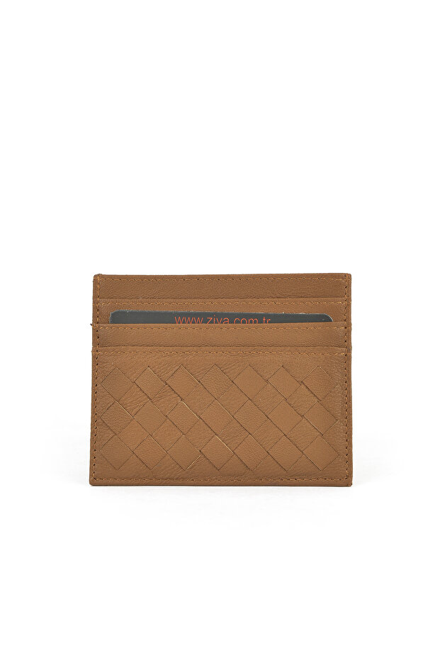 , Unisex Genuine Leather Card Holder 1539852Z05 Brown