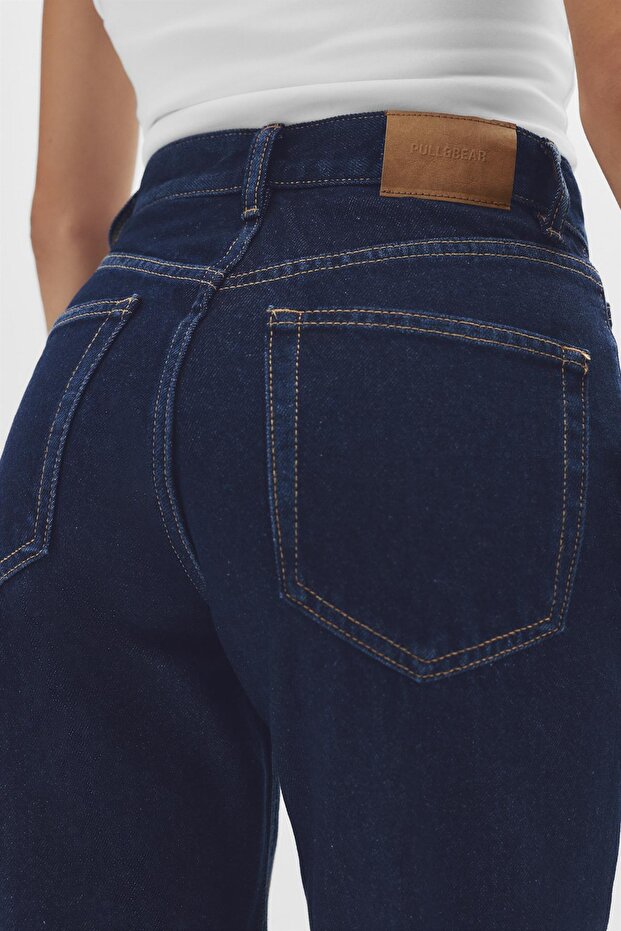 Mom fit yüksek bel jean - 4