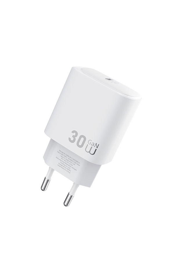 Wi-G008 Essen Serisi GaN Tech PD Type-C to Type-C PD 30W Kablolu Şarj Seti Beyaz - 2