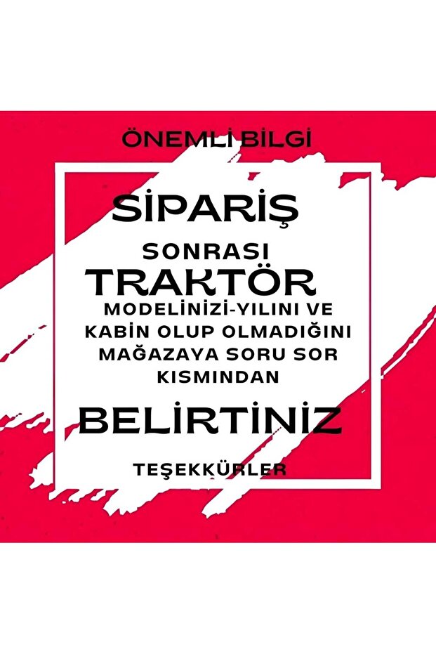 Tümosan 8075 Traktör Kaporta Brandası (KABİNSİZ) - 2