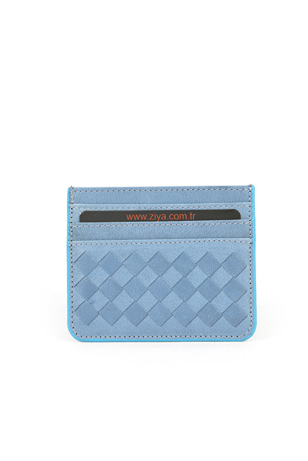 , Unisex Genuine Leather Card Holder 1539852Z06 Blue