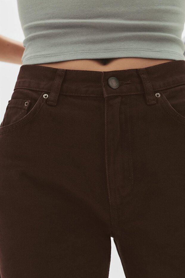Mom fit yüksek bel jean - 4