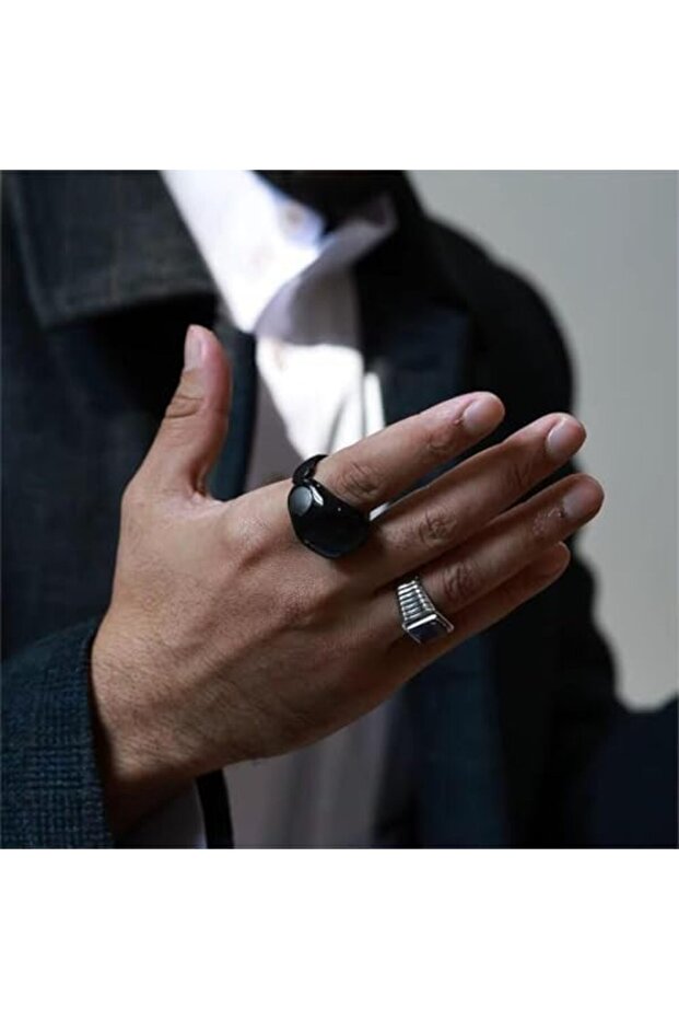 Smart Tasbih Counter Zikr Ring, Digital Tasbeeh Counter with OLED Display & APP Support, Magnetic Ch - 3