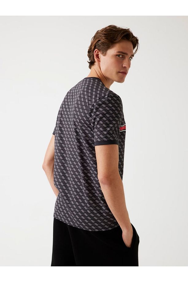 Tamamı Logolu T-shirt Z2BI09J1314 - 3