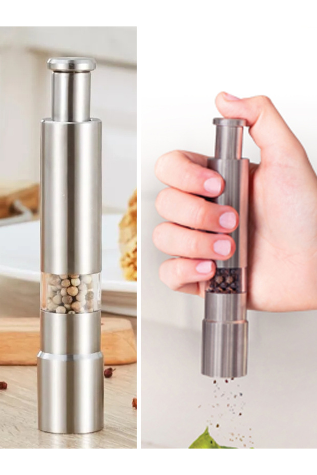 Stainless Steel Salt and Pepper Mill,Hand Grinder,BB3584