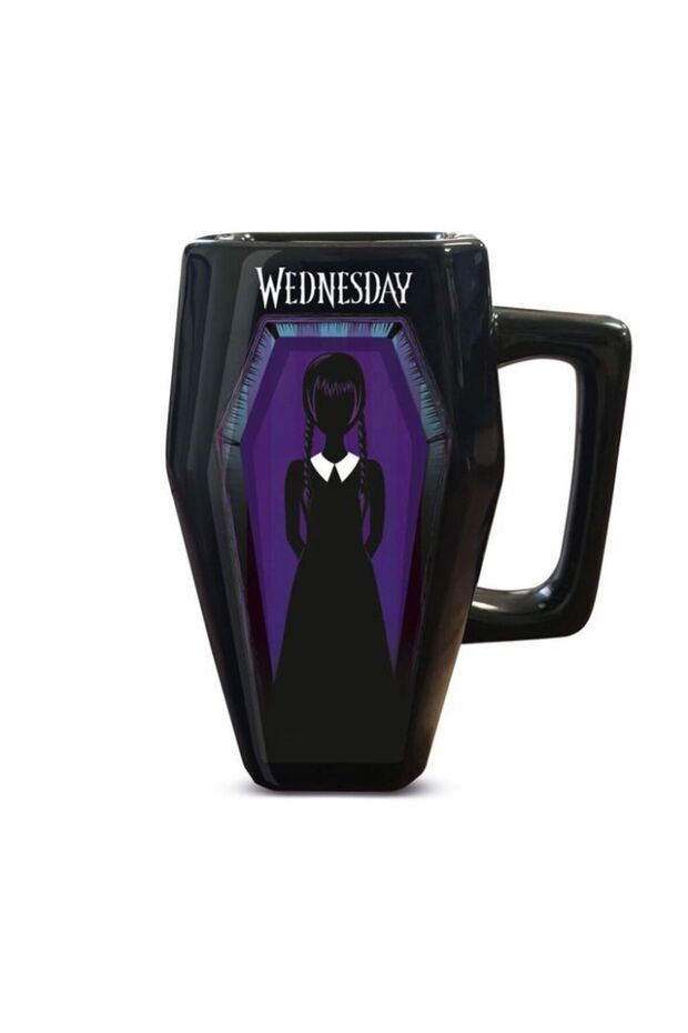 Wednesday Sculpted Mug - Coffin (500mL)