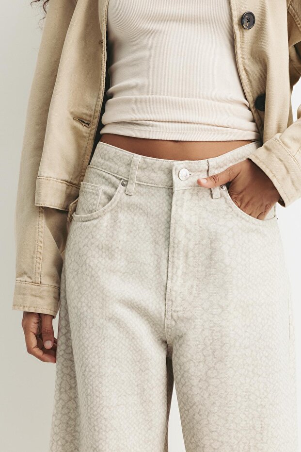 Yılan desenli pantolon - 3