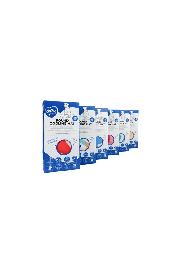 Duvo+ Cooling Mat Round 60x60x0.8cm, Mixed Color & Pattern