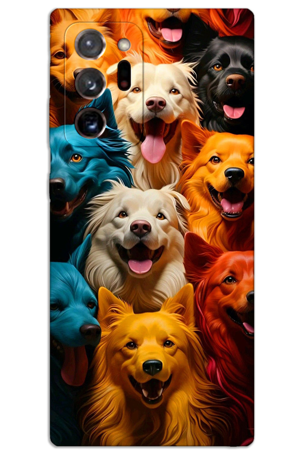Samsung Galaxy Note 20 Ultra Case Hd Pattern Printed Back Cover - Colorful Dogs