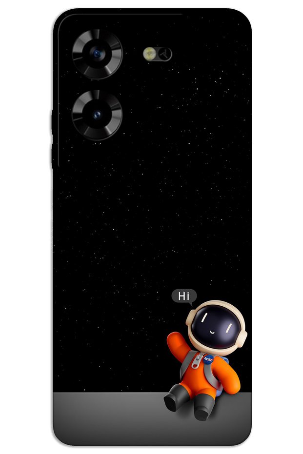 غطاء خلفي مطبوع بنمط HD لهاتف Tecno Pova 5 - رائد الفضاء Hi