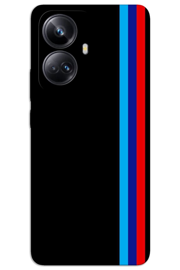 Realme 10 Pro Plus 5g Case Hd Pattern Printed Back Cover - Three Stripes