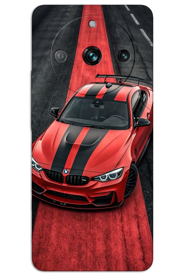 Realme 11 Pro Case Hd Pattern Printed Back Cover - Red Bw