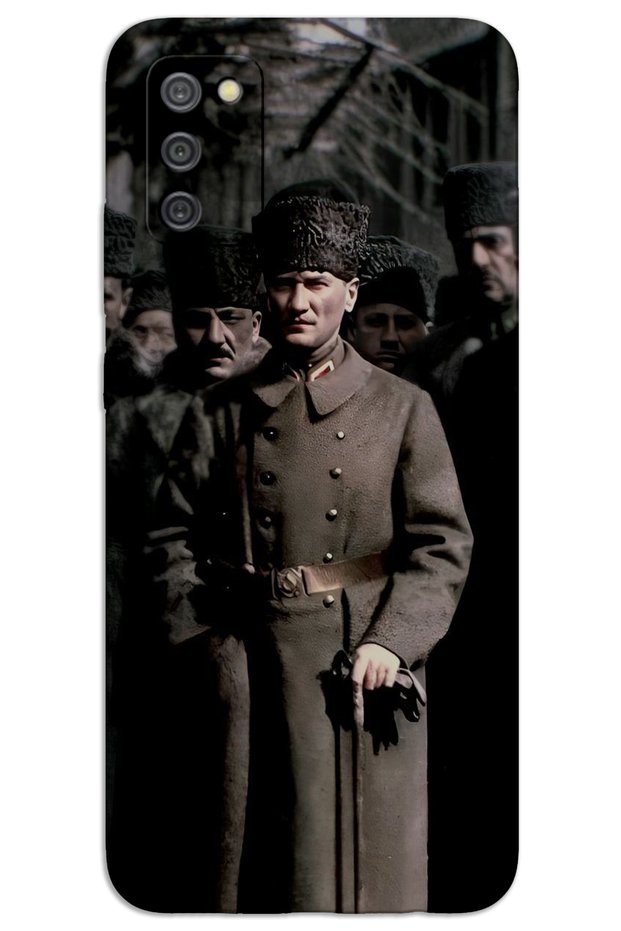 Samsung Galaxy A03S Case Hd Pattern Printed Back Cover - Atatürk Kalpak
