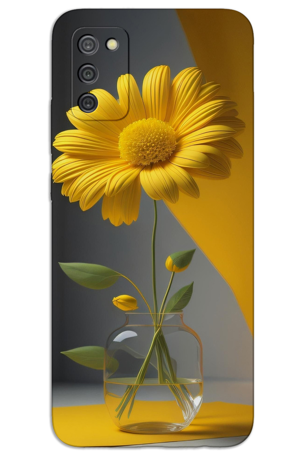 Samsung Galaxy A03S Case Hd Pattern Printed Back Cover - Bell Jar Flower