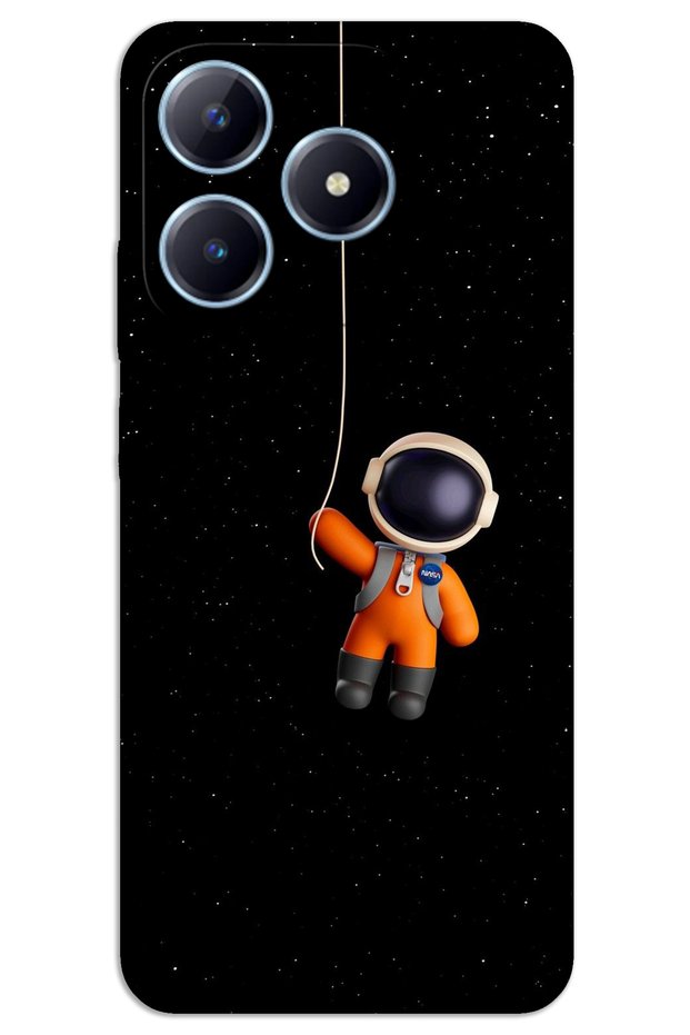Realme Note 50 Case Hd Pattern Printed Back Cover - Astronaut