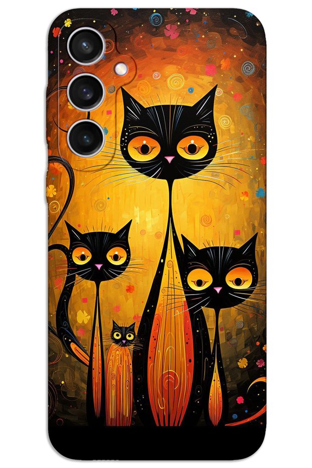 Samsung Galaxy S24 Case Hd Pattern Printed Back Cover - Cats