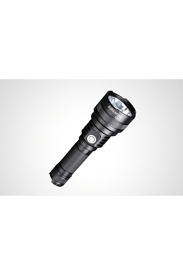 LED Metal Flashlight C8-E, Black - 2