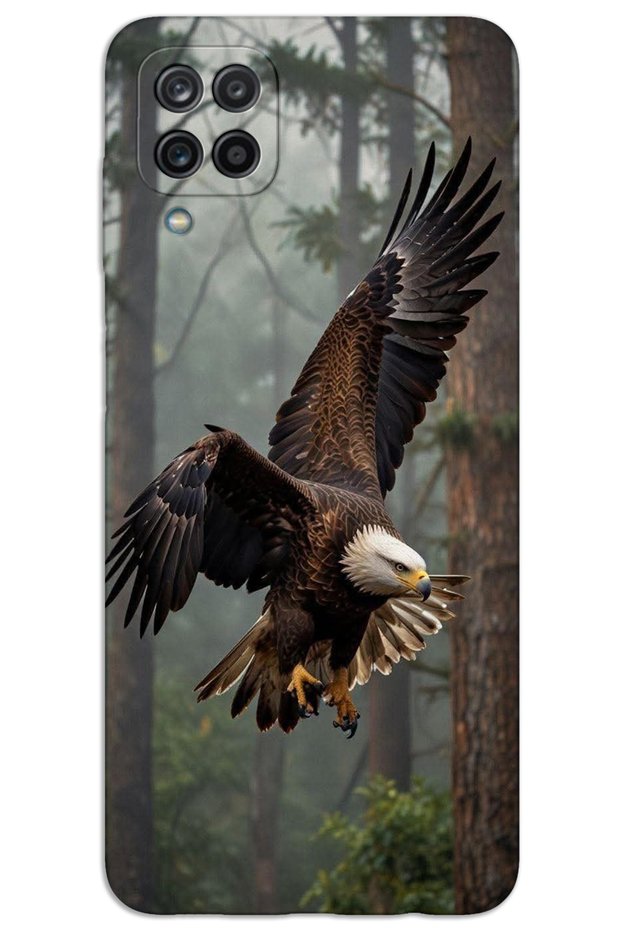 Samsung Galaxy A12 / M12 Case Hd Pattern Printed Back Cover - Eagle