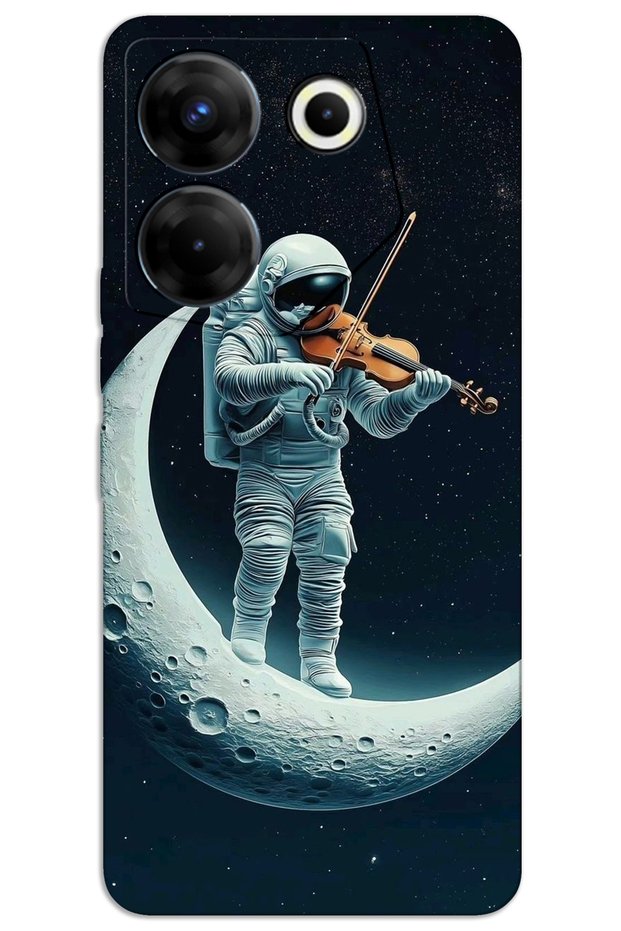Tecno Camon 20 Pro 4g Case Hd Pattern Printed Back Cover - Astronaut Violin