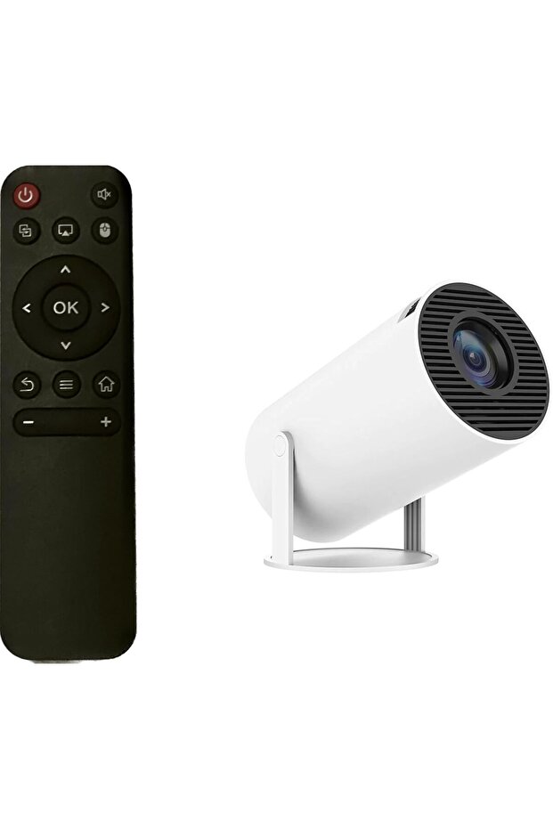 Waves-Digital Smart 4K Portable Projector with Built-in Speakers Screen Mirroring, 2.4/5G WiFi, BT 5