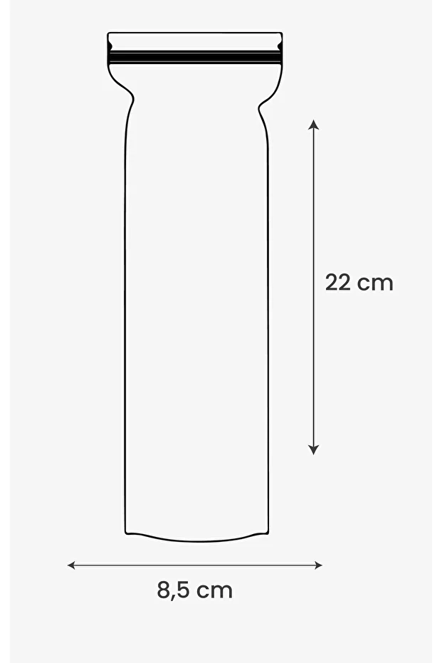 Tek Kullanımlık Meybuz Poşeti 40 Adet (5.5x22 cm)-5 Adet Bakır Metal Kavanoz Poşet Hediyeli - 7