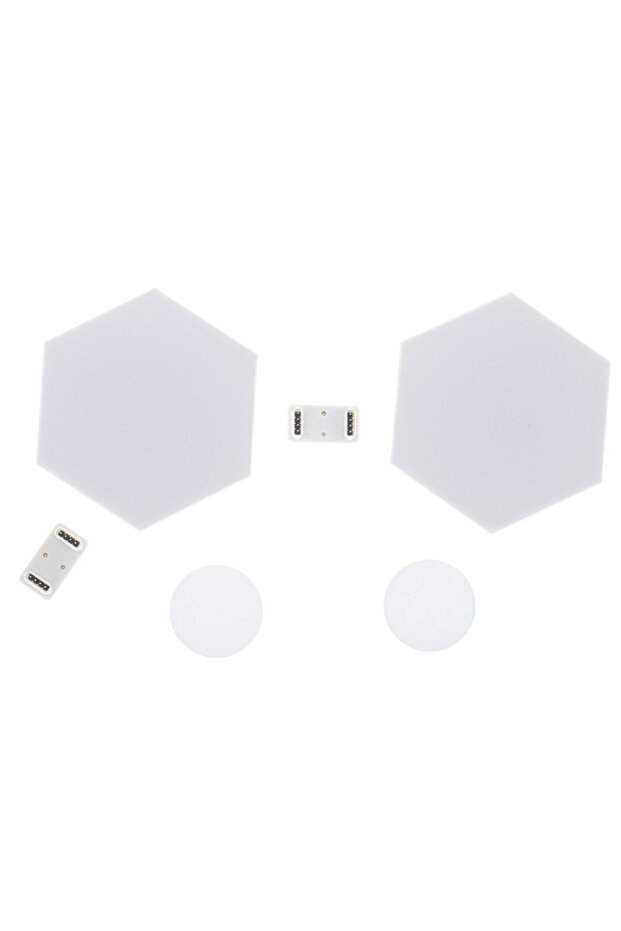 Modular lamp, 5 pieces, LED, Remote control, Multicolor - 3