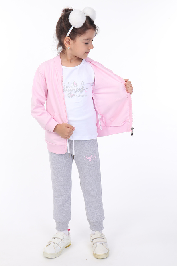 Girl's 3-Piece Printed Tracksuit Set