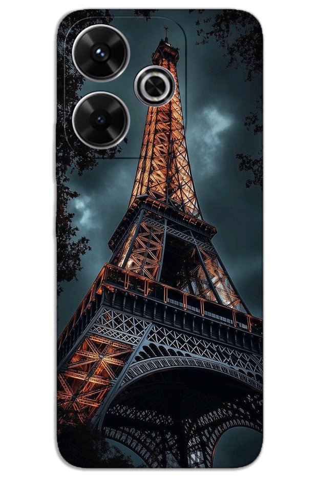 غطاء خلفي مطبوع بنمط HD لهاتف Xiaomi Redmi 13 - برج إيفل