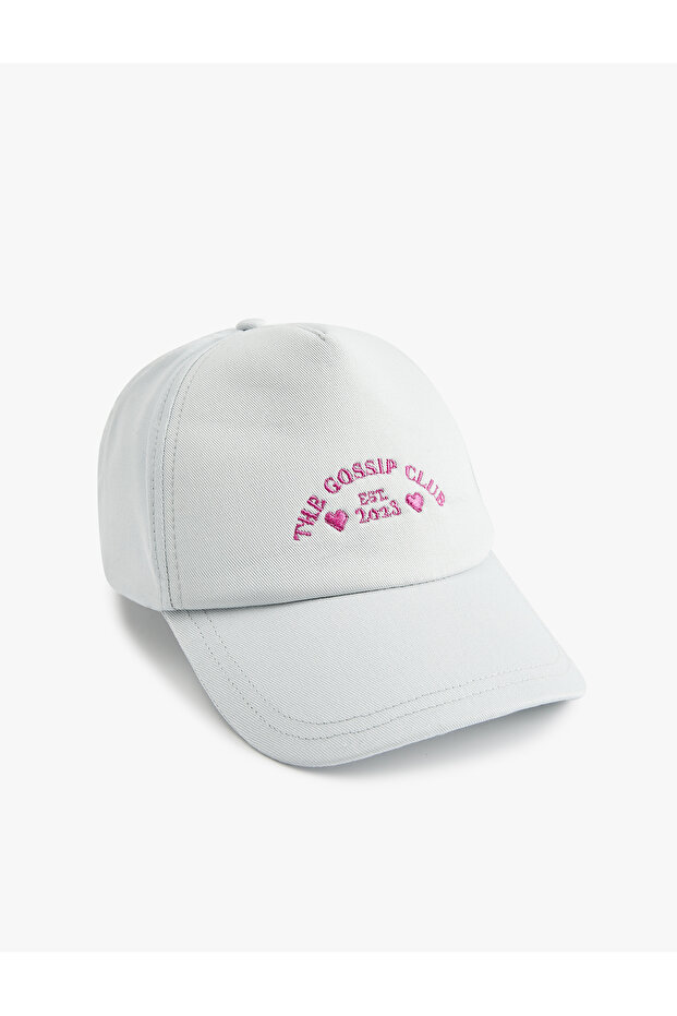 Embroidered Cotton Cap Hat