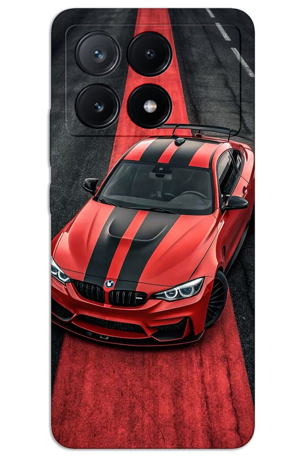 Xiaomi Poco X6 Pro Case Hd Pattern Printed Back Cover - Red Bw