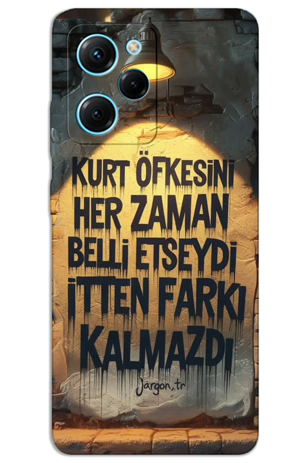 Xiaomi Poco X5 Pro Case Hd Pattern Printed Back Cover - Wolf Fury