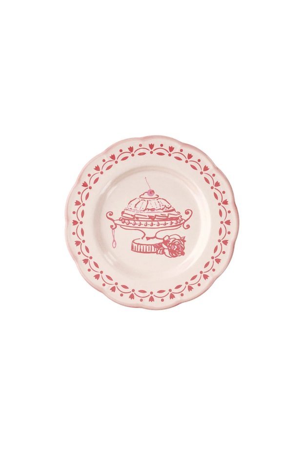 Josephine Tatlı Tabağı 21 cm Pembe