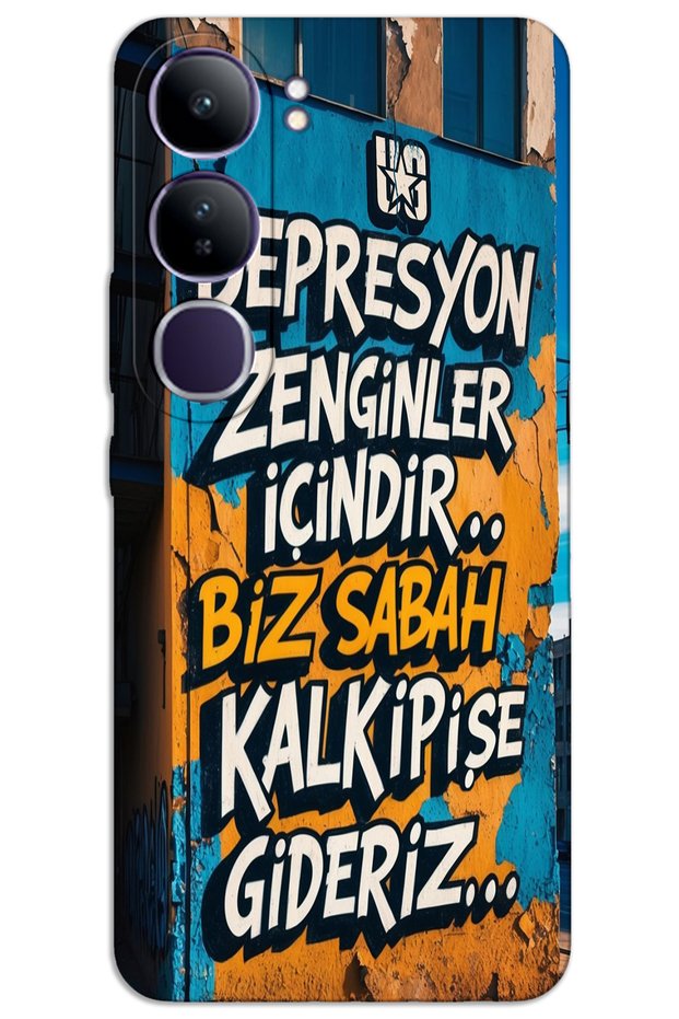 حافظة هاتف Vivo V40 Lite ذات غطاء خلفي مطبوع بنمط HD -