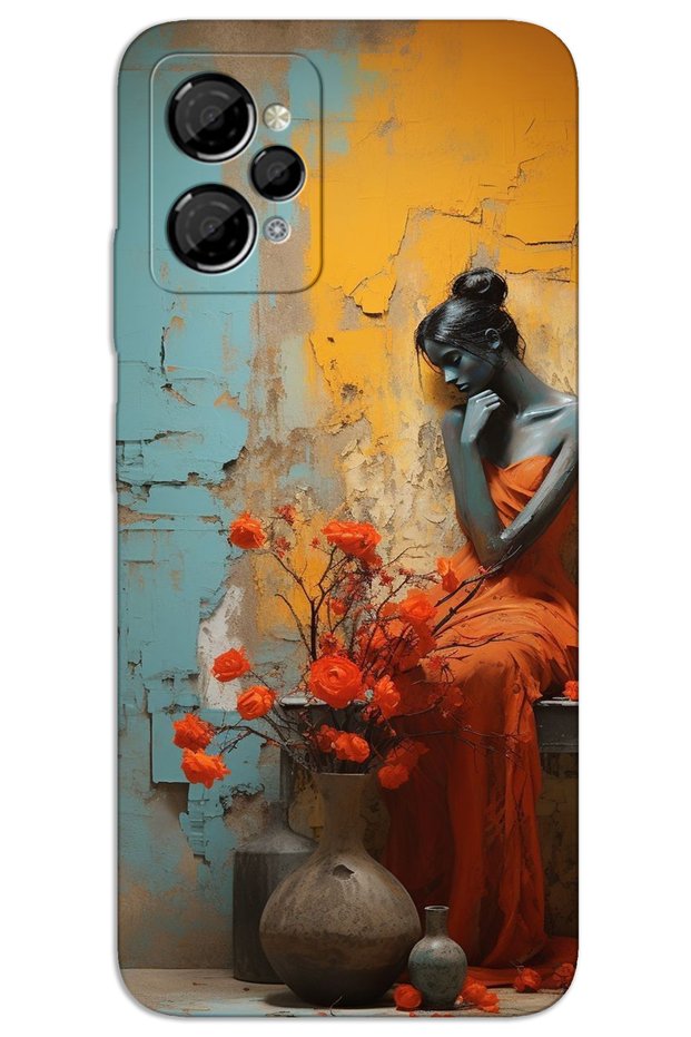 Casper Via X30 Case Hd Pattern Printed Back Cover - Lonely Woman