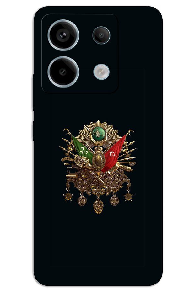 حافظة هاتف Xiaomi Redmi Note 13 Pro 4G ذات غطاء خلفي مطبوع بنمط HD - Tuğra