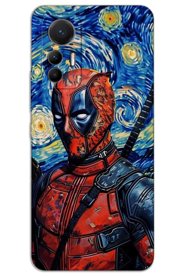 غطاء خلفي مطبوع بنمط HD لهاتف Xiaomi Mi 12 Lite - Deadpool