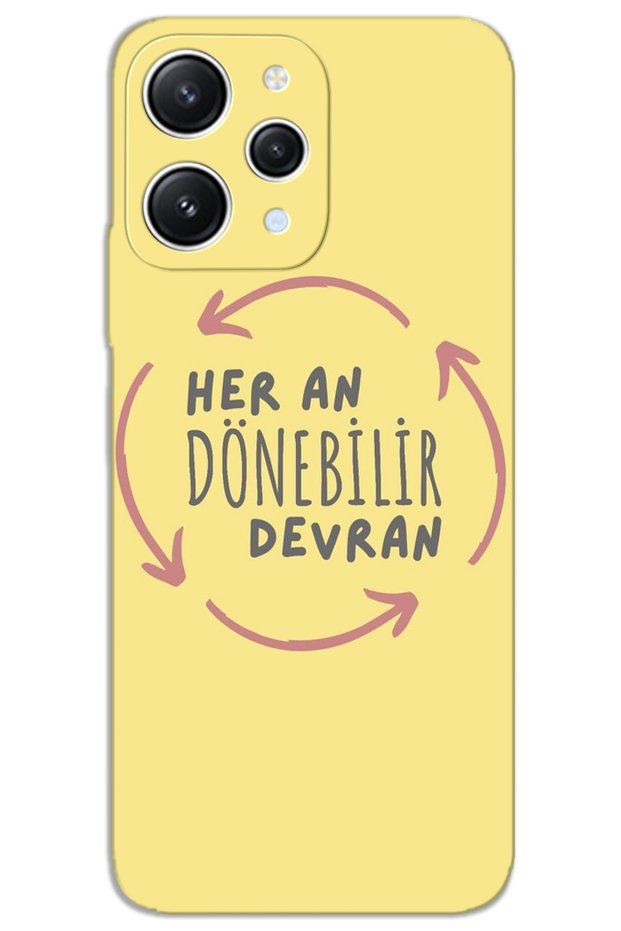 غطاء خلفي مطبوع بنمط HD لهاتف Xiaomi Redmi 12 - Devran Döner