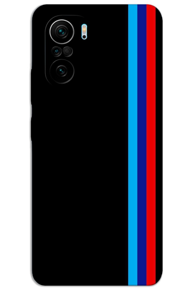 Xiaomi Poco F3 Case Hd Pattern Printed Back Cover - Three Strips