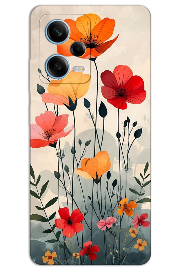 حافظة هاتف Xiaomi Redmi Note 12 Pro 5G مطبوعة بنمط HD - توليب
