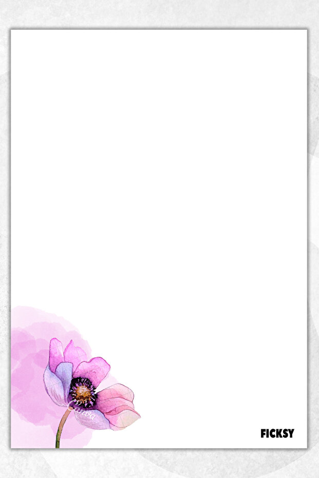 A5 Floral Notepad Unlined Notebook - 50 Sheets - Memopad - Notepad - Notebook - Writing Paper