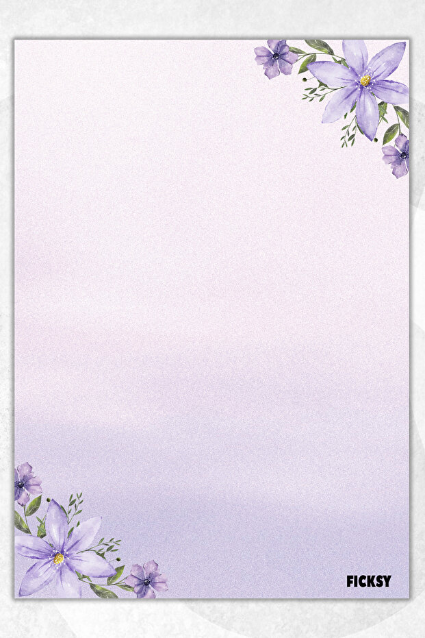 Flower Note Paper - A5 Size - 50 Sheets - Notepad - Memopad - Memo Pad - to Do List - Notebook - 1