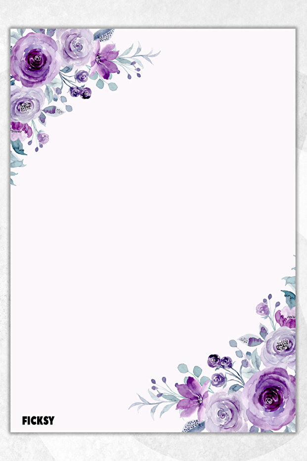 Flower Note Paper - A5 Size - 50 Sheets - Notepad - Memopad - Memo Pad - to Do List - Notebook - 1