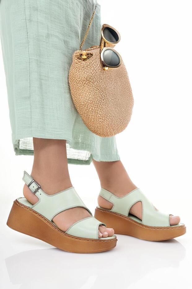 Genuine Leather Women's Daily Comfortable Sandals Dd1926