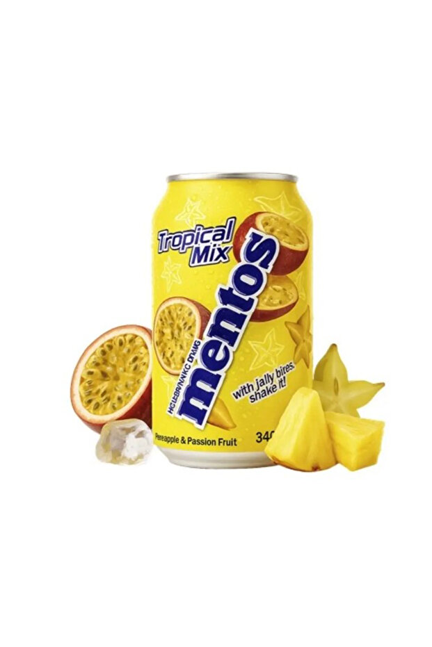 MENTOS NON-SPARKLING DRINK TROPİCAK MİX 340 ML - 24 ADET - 3
